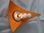 Dreieckschale Kroko effekt - Orange- Silber -  unsere neue Produktreihe